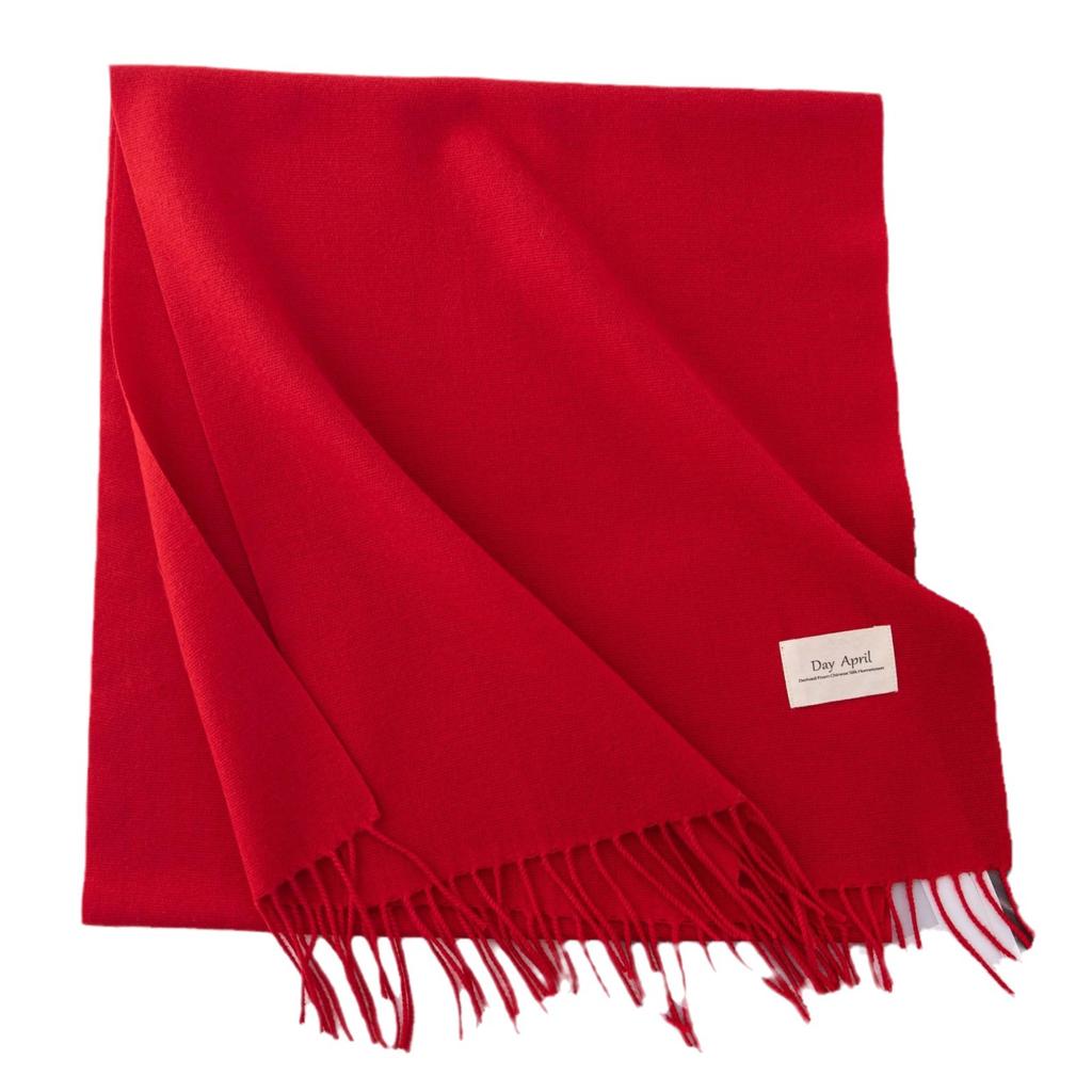 New Solid Color Maillard Imitation Cashmere Scarf for Women Autumn and Winter High End Warm Shawl Simple Scarf