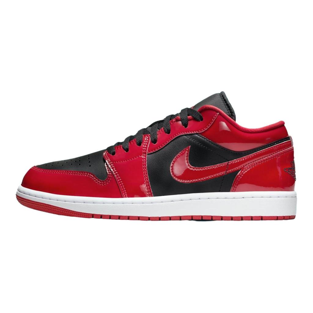 Sneakers Unisex Air Jordan 1 Low Patent Varsity Red Black Bianco HV4089-006