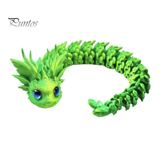 Articulated Sensory Toys 3D Printed Dragon Fidget Toy, Cute Ornaments, Desk Kawaii Cherry Blossom Decor Stress Relief Toy for Adults, Fantasy