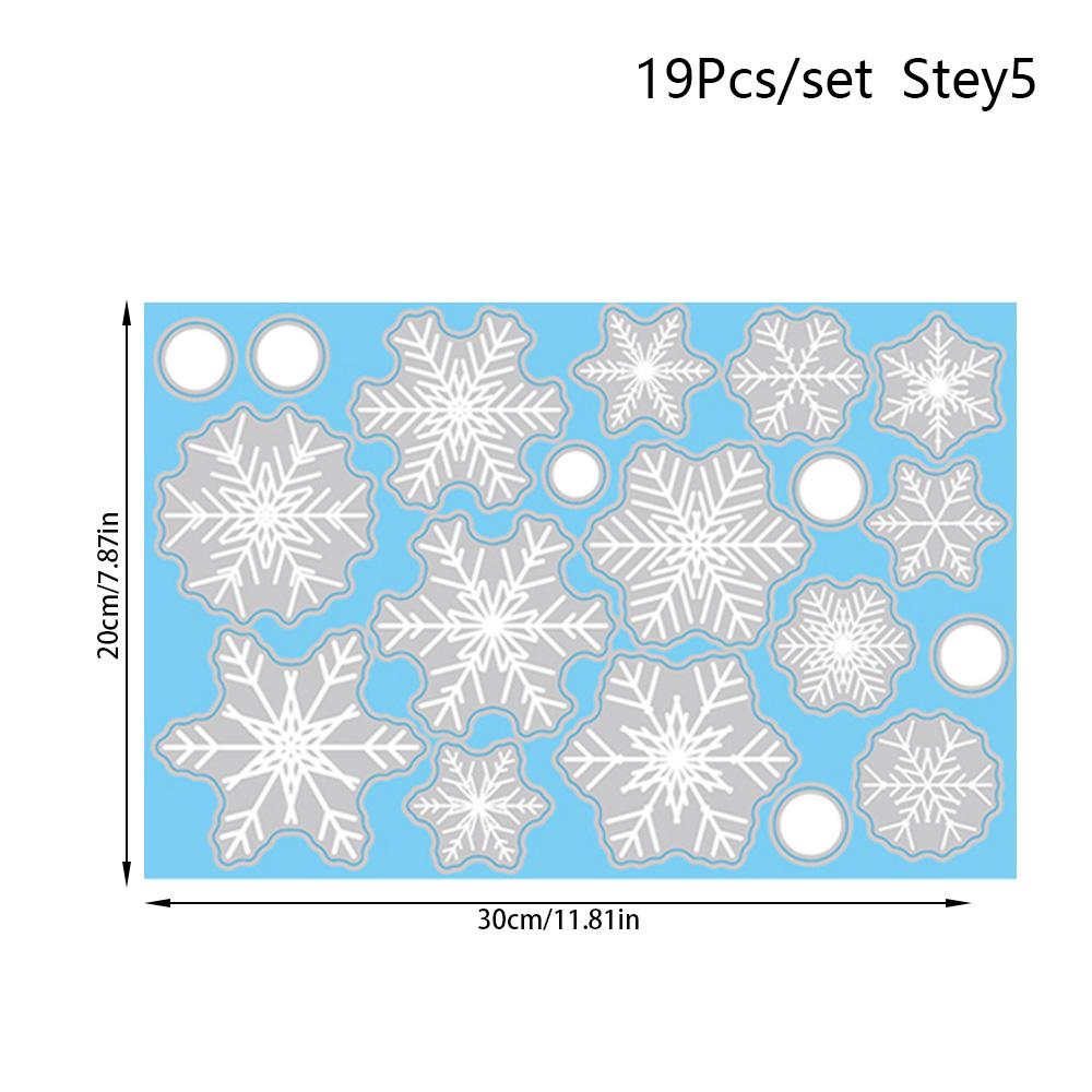 

Winter Snow Flakes Window Clings Decals Christmas Decoration 2025S nowflakes Wall Stickers New Year Winter Wonderland Decoration