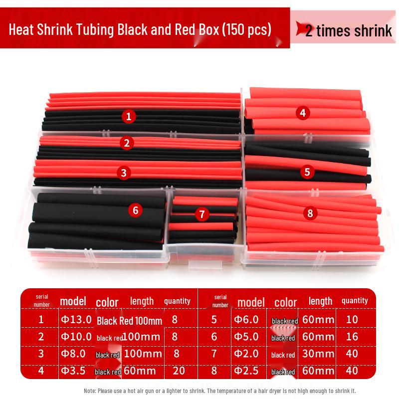 Heat Shrink Tube Insulation Sleeve for DIY Wiring and Cable Protection, Flame Retardant