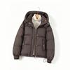 Kurze Daunenjacke für Damen 2026 Winter Mit Kapuze Dick Baumwollgepolsterter Mantel Petite Größe