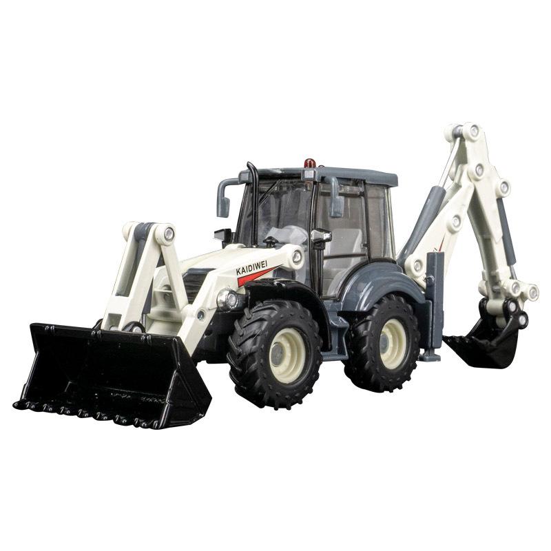 Simulation Double-Head Forklift & Excavator Alloy Model for Kids