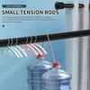 Spring Loaded Extendable Sticks Shower Curtain Rail Pole Adjustable Telescopic Pole Cupboard Wardrobe Hanging Rod No Drilling