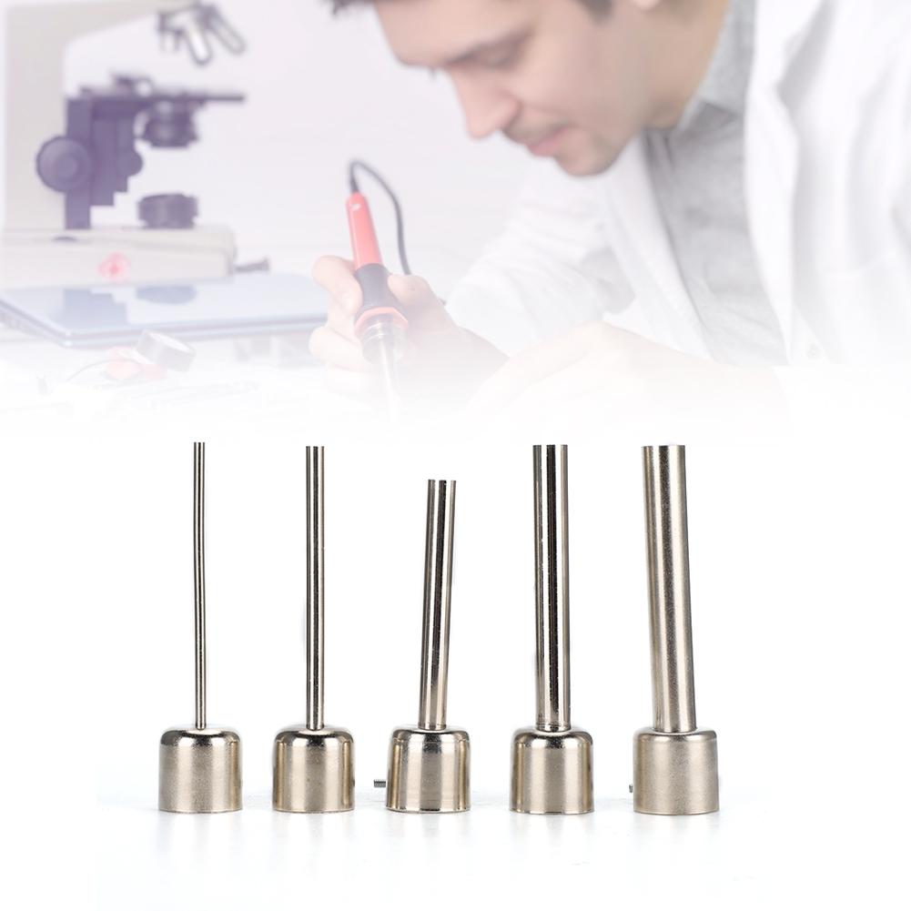 5PCs Computer Repairing Kit Long Steel 3MM  5MM  8MM  10MM  12MM Air Nozzle for 850 Hot Air Gun