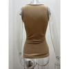 Women's Notch Neck Ribbed Tank  Slim Fit Sleeveless Casual Summer Basic Cami Top