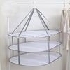 1/2/3 Layer Folding Clothes Drying Rack Hanging Clothing Basket Dryer Toys Socks Drying Net Solid Mesh Laundry Basket Household