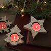 1 Christmas Tree Snowflake Wooden Candlestick Christmas Party Home Desktop Holiday Decoration Christmas Gift