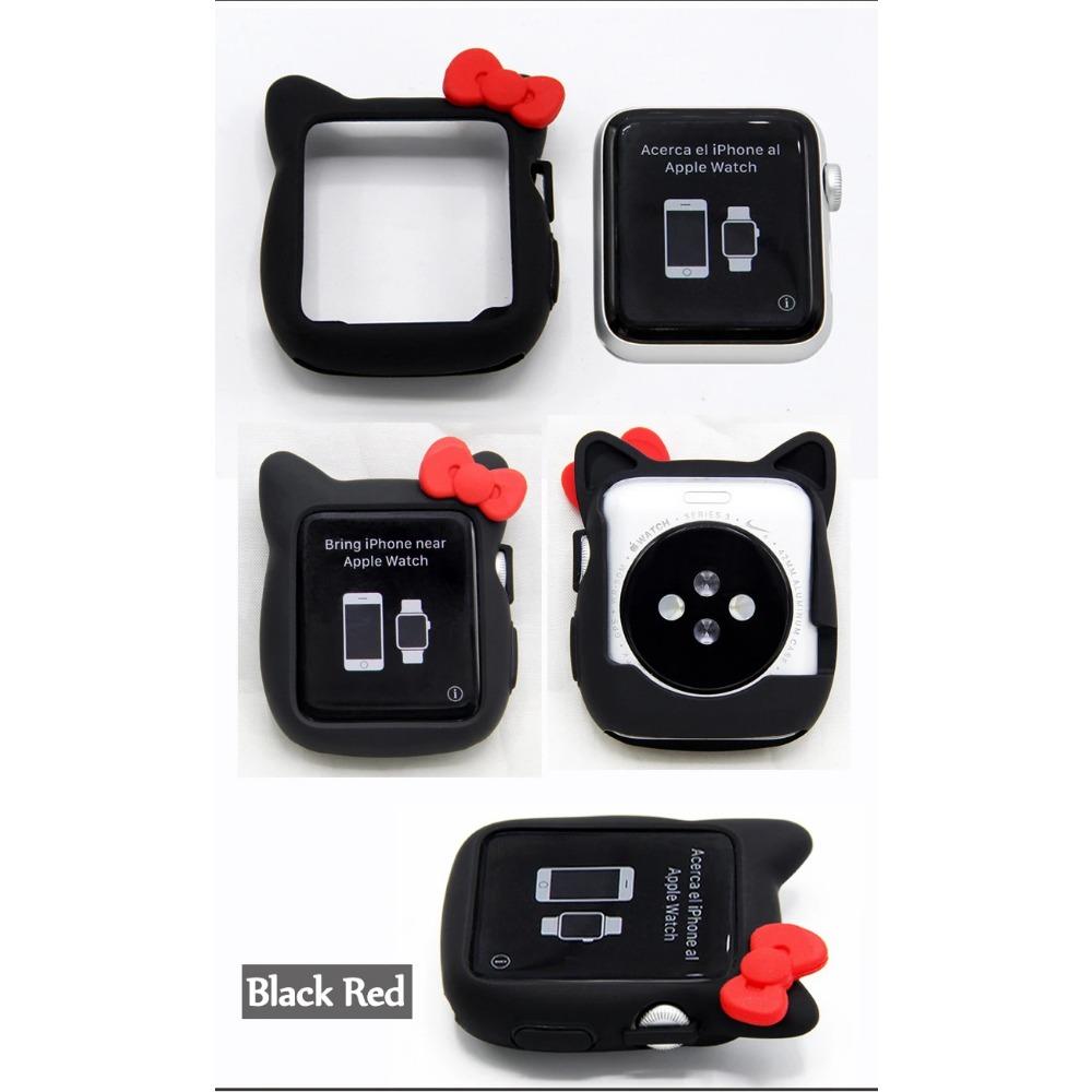 Weiche Silikon-Schutzhülle Bumper für Apple Watch 11 10 9 8 7 46mm 41 45 38 42mm Niedliche Cartoon-Schutzhülle für iWatch 6 5 SE 40mm 44