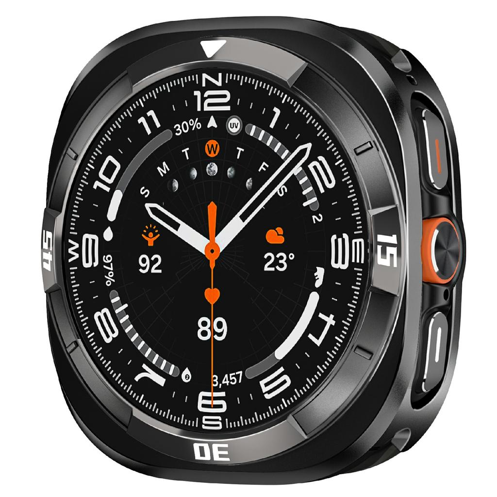 For Samsung Galaxy Watch7 44mm Watch Case Aluminum Alloy + PC Protective Cover