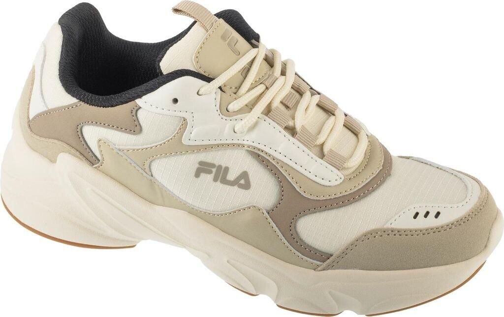 Кроссовки Fila серые женские на плоском каблуке