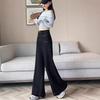 Not Stick To The Leg High Waist Wide Loose Jeans Big Size Women's Skinny Cover Crotch Draping Micro Flare Wide Leg Trousers Long Denim Pants