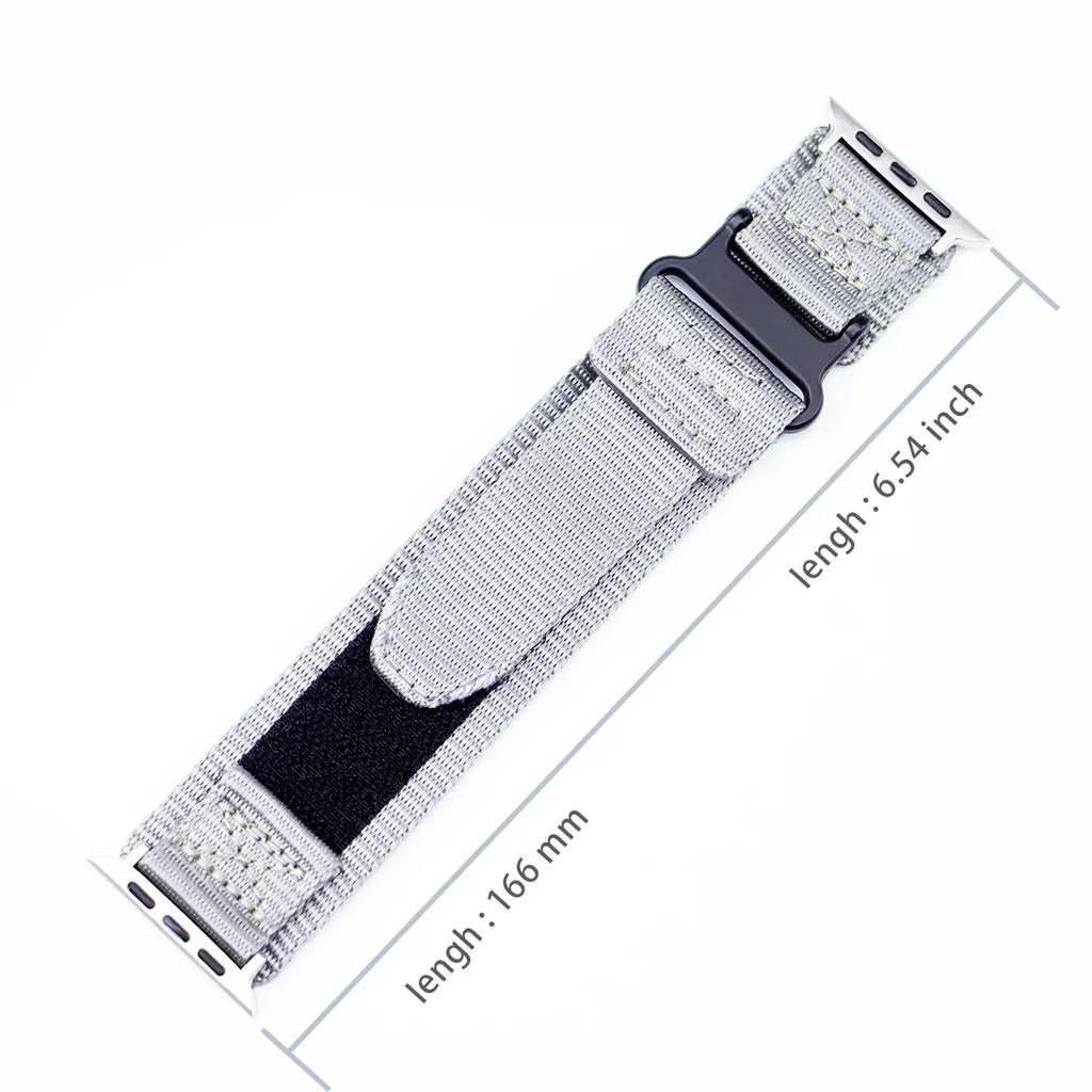 Sports Nylon Loop Strap for Apple Watch Band ULTRA 2 49mm 45mm 44mm for Iwatch Series 9 8 7 6 5 SE 4 3 42mm 38mm 40mm 41mm
