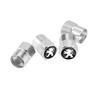 Car Sticker 2025 Hot 4Pcs Wheel Tire Valve Air Stem Cap Duust Covers For Peugeot 206 3008 208 308 307 2008 207 107 5008 607 301