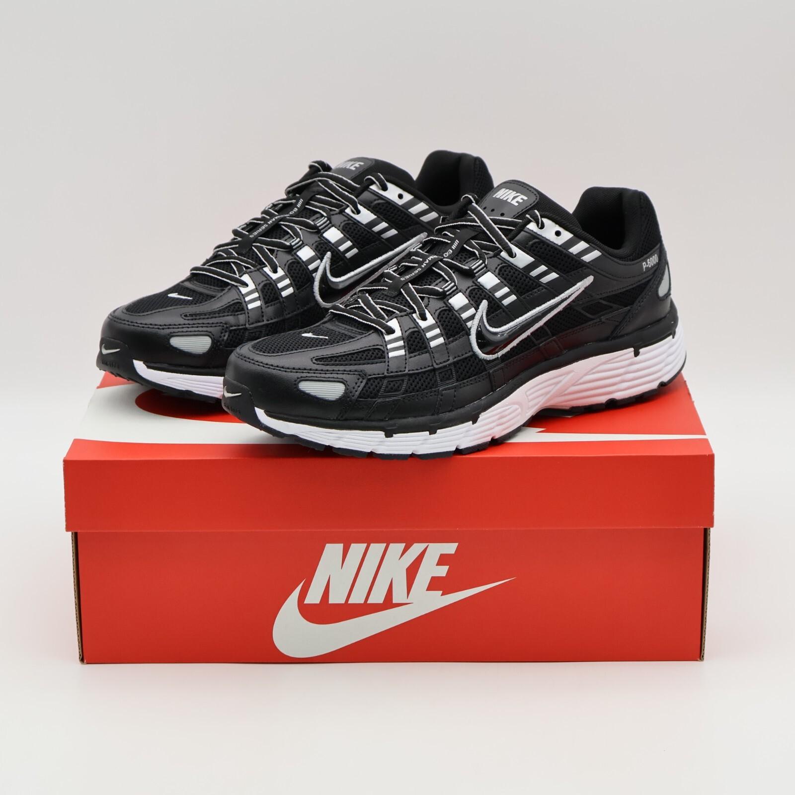 CD6404-026 Nike P-6000 Black White Metallic Silver (Men s) 9