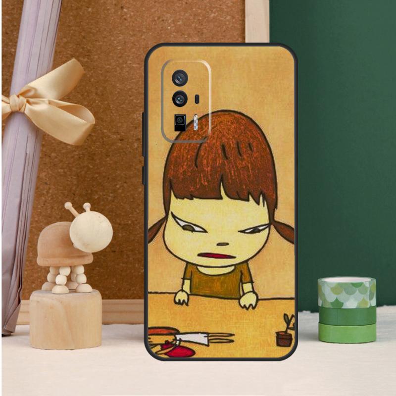 Yoshitomo Nara Case For POCO X6 Pro X3 X4 X5 M6 Pro F5 F3 M5s Xiaomi 13T Pro 11T 12T 12 13 14 Ultra Cover