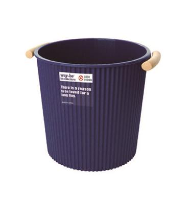 Yawata Kasei Mülleimer mit Griff 5L Marineblau way-be WB-503