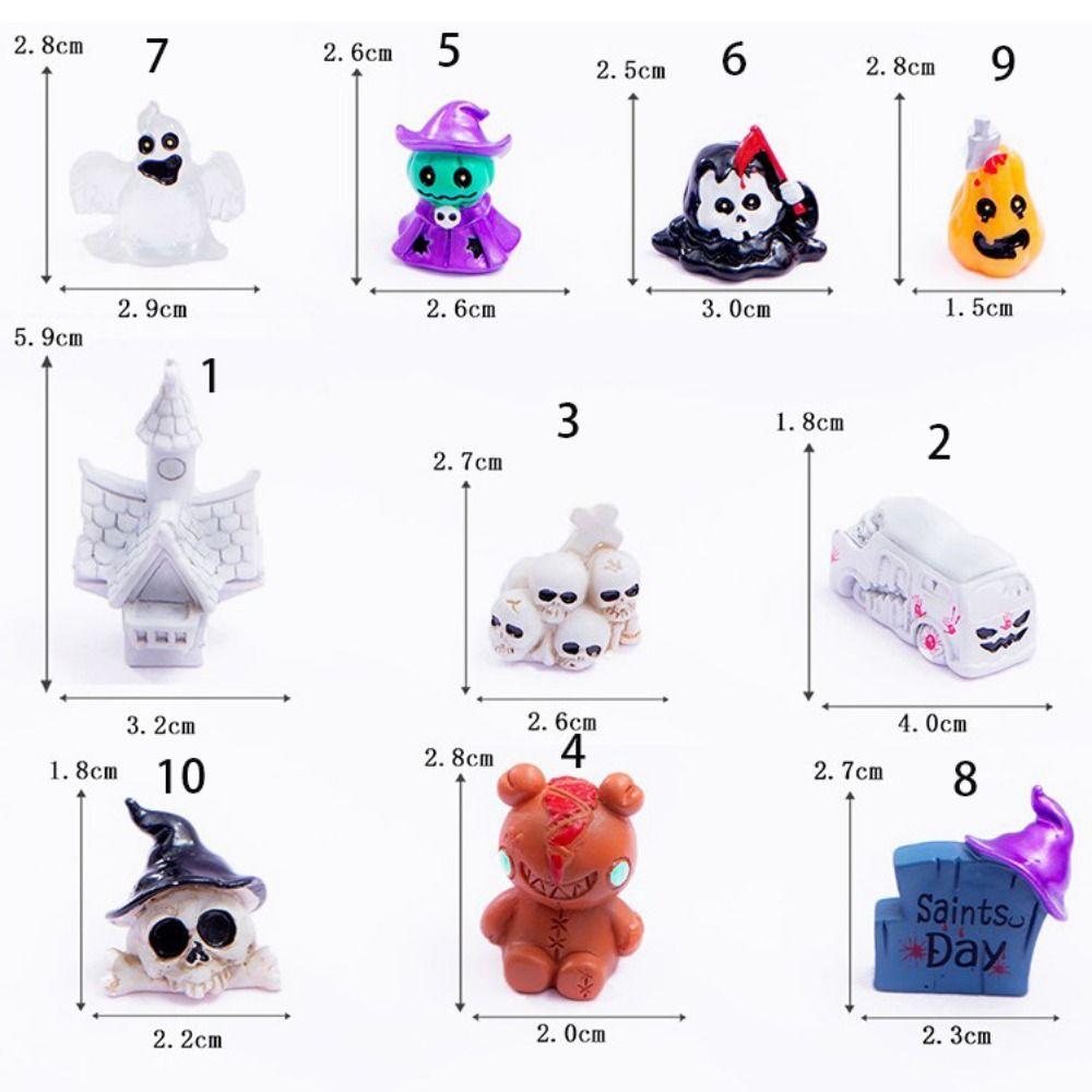 Micro Landscape Pumpkin Ornaments Resin Crafts Ghost Festival Ornaments  Desktop