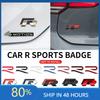 BAOC1 For VOLKSWAGEN VW GTI 3D Metal R Logo Sticker Car Rear Trunk Body Emblem Sticker For VW Golf 5 6 7 MK7 MK6 Polo Jetta Scirocco B