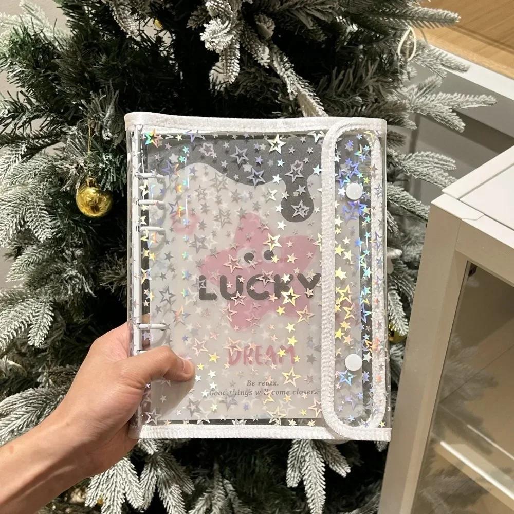 Kawaii A5 Binder Photo Album Waterproof Loose-leaf Photo Holder School Office Stationery Idol Pictures Storage Binder File Shell