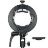 Godox S2 Flash Holder Bracket S-type Bowens Mount Lamp Holder Handheld for Godox Flash Light Snoot Softbox Beauty Dish Honeycomb