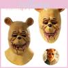 Terrifying Brown Bear Mask Perfect For Halloween Parties And Costume Performances