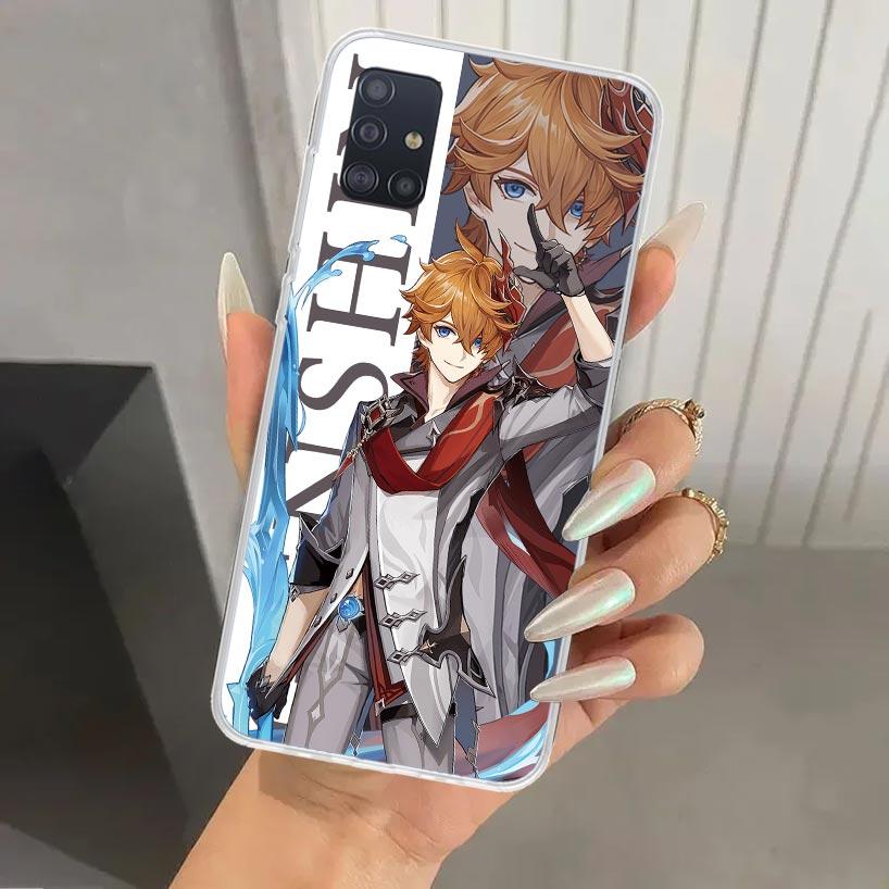 

Genshin Impact Anime Phone Case for Samsung Galaxy A52 A32 A22 A12 A02S A50S A30S A10S Note 20 Ultra 10 Plus S10 A31 A20 A71 A72 Samsung A52S 5G