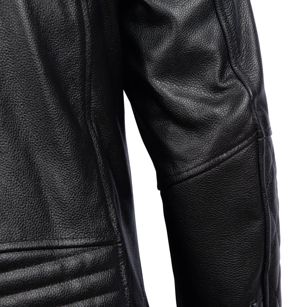 Black Motorcycle Jackets Genuine Cowhide Leather Coats Men Leather Jacket Riding Biker Jackets For Men Clothing Winter