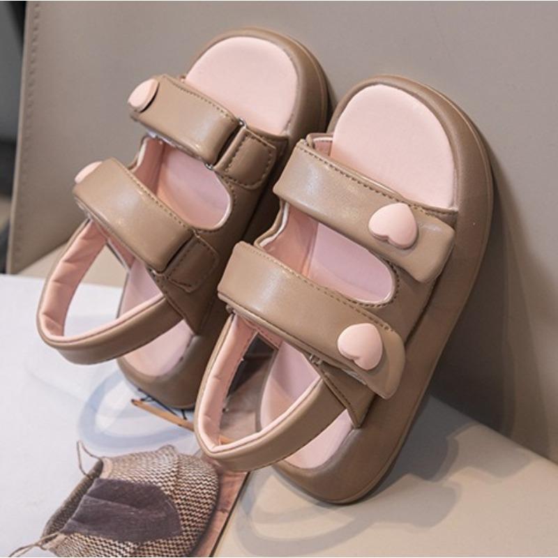 Girls Summer Open Toe Sandals Thick Soft Sole Non-slip Beach Princess Shoes for Kids