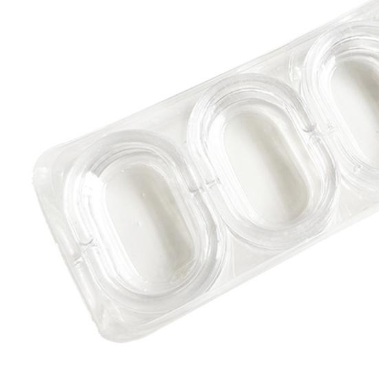 5 Boxen transparente Kunststoff-Duschvorhang-Hakenringe, glatt gleitende C-förmige Haken für Badezimmer und Badewanne