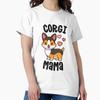 Corgi Mom Shirts For Women Dog Mama Red Tricolor Corgi Classic T-Shirt