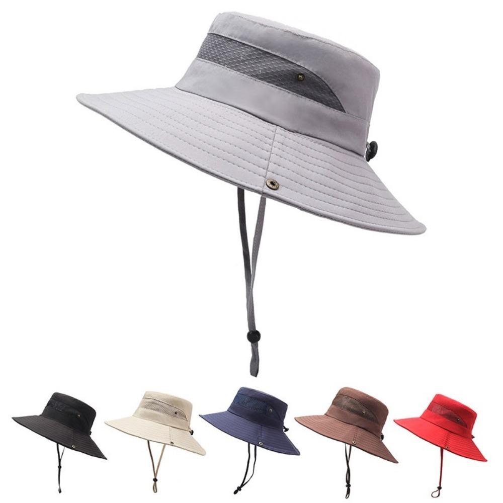 Anti-UV Bucket Hat Adjustable Sunscreen Hat New Visor Cap Women