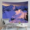 Snow Mountain Tapestry Snow Covered Trees Tapestry Natural Scenery Tapestry Wall Hanging Tapestries Art Living Room Bedroom Dorm