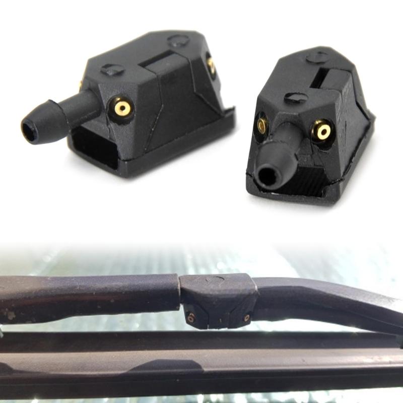 Car Windshield Wiper Blade Washer Spray Nozzles Adjustable 4-Way Spouts 8mm/9mm