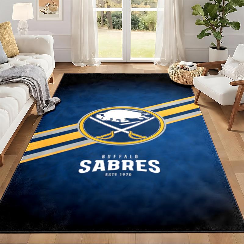 Koberový rohožka Buffalo Sabres do obývacího pokoje nebo ložnice Ochranná podložka pod židli Kancelářská dekorace Vánoční dárek Dárek k narozeninám