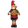 Snowman Stretchable Leg Christmas Doll Bear Santa Claus Stretch Doll Knitted Christmas Doll  Desk