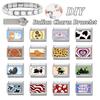 New Creative Design Leopard Heart Flowers Star Ball Cat Italian Charm Links Fit 9mm Stainless Steel Bracelet DIY Making Jewelry