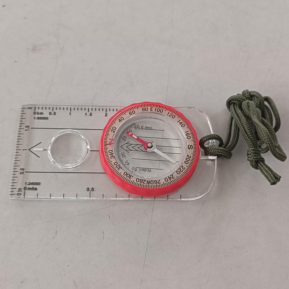 Luminous Compass for Expedition Shockproof Outdoor Adventure Warehouse Compass High Accuracy Multifunctional for Hiking Survival