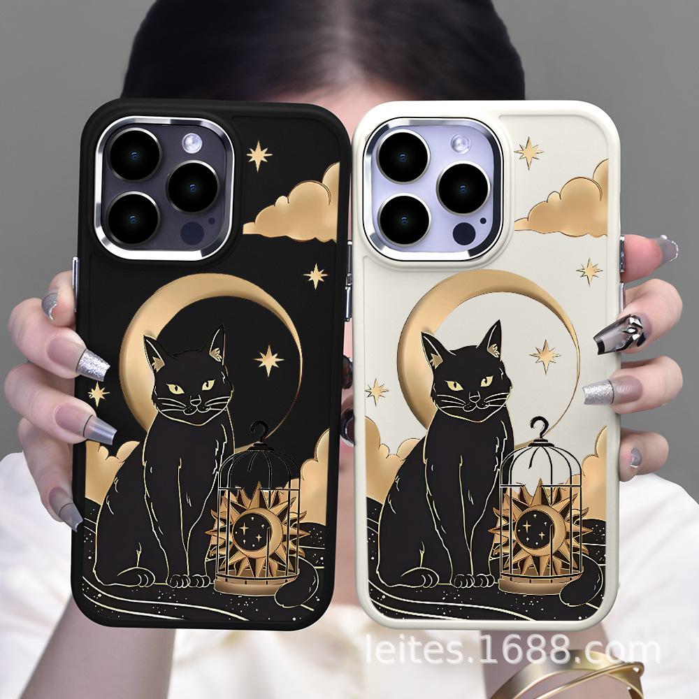 

Мягкий защитный чехол с рисунком ночного неба для моделей Apple iPhone 7–15 — устойчив к падениям и износу. Apple 14 чёрный