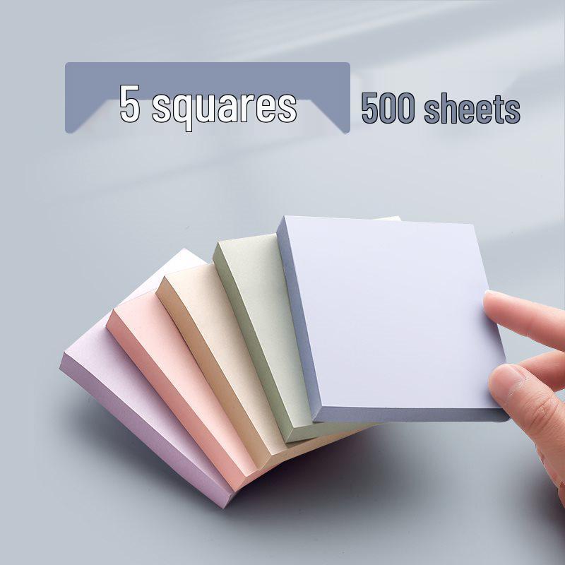 Morandi Colored Sticky Notes: Strong Adhesion, Pure Color, Large Size Student Memo Strips