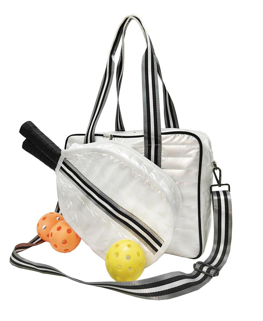 2025 Portable Sports Bag for Badminton, Tennis & Pickleball - Fits 2 Rackets, Handheld, Large-Capacity, Down Cotton