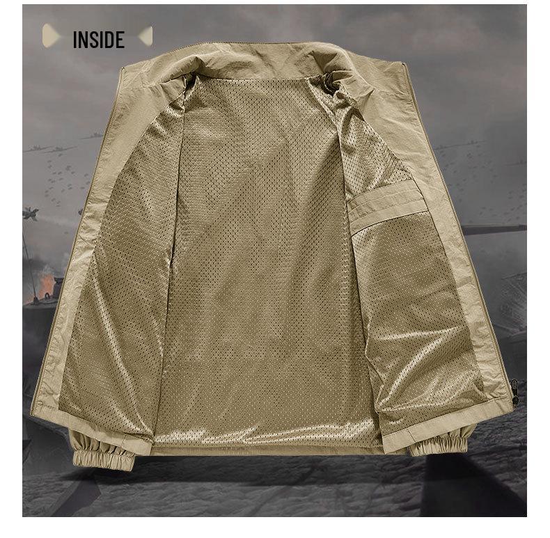 TikTok Hot Spring Men's Wear-Resistant Casual Jacket - Comfortable, Breathable, Soft, Simple, Fashionable for Outdoors