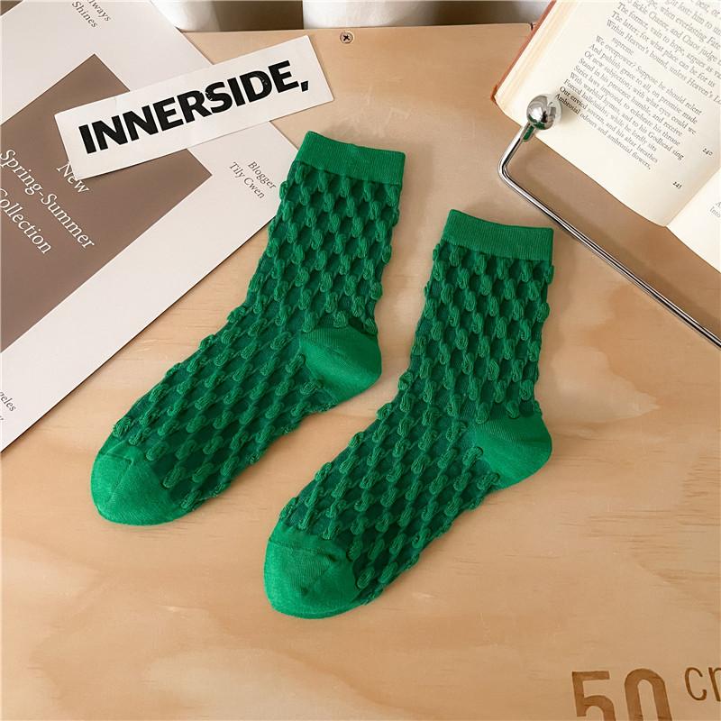 New Fashion Trend Casual Stretch Women Combed Cotton Socks Autumn Winter Trendy Daily Basic Socks Street Hip Hop Style
