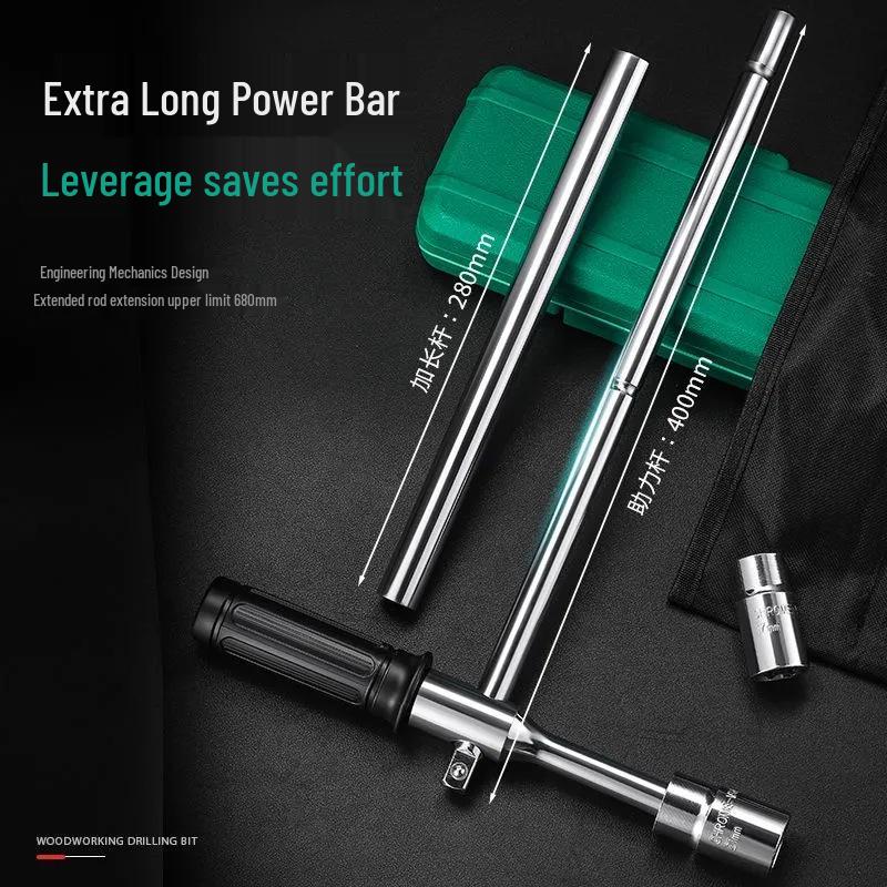 Labor-Saving Car Tire Wrench Set: Extended Cross Socket Tool for Easy Tire Changing
