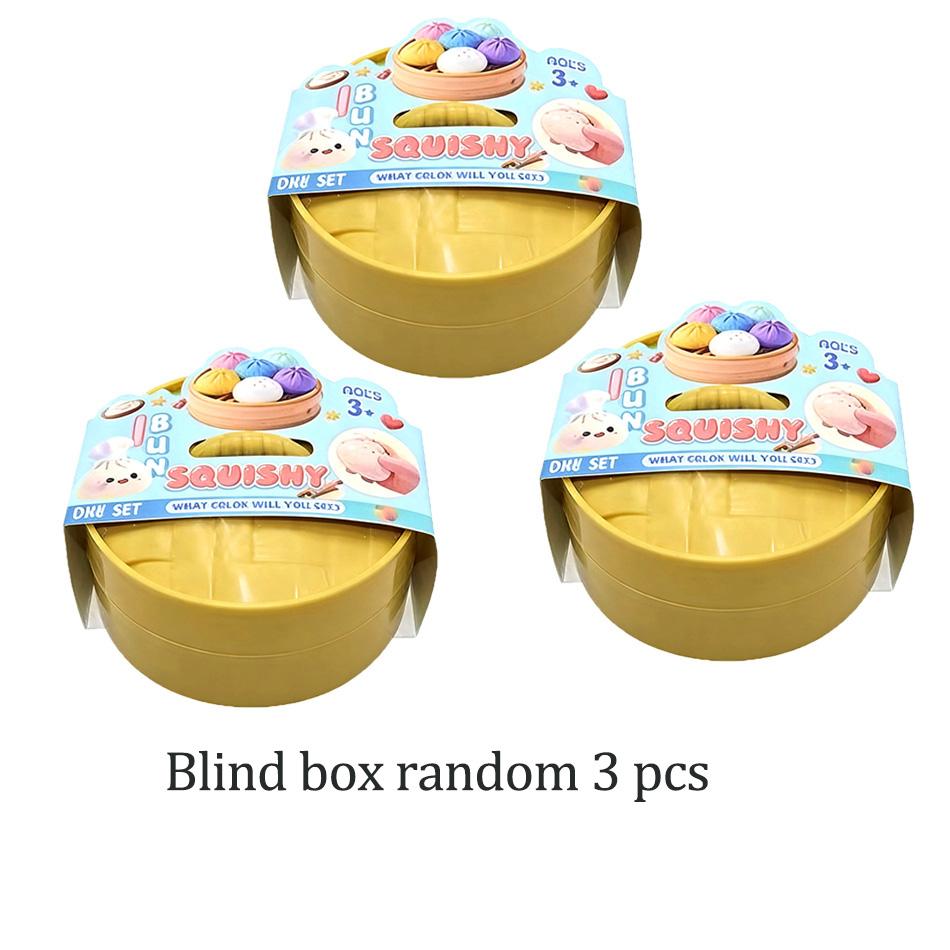 Schattige Spuugbelletjes Knoedel Squishy Speeltje Zacht Siliconen Stressverlichter Fidget Knijpspeeltje Voor Volwassenen Anti-angst Bureau Vent Speeltjes