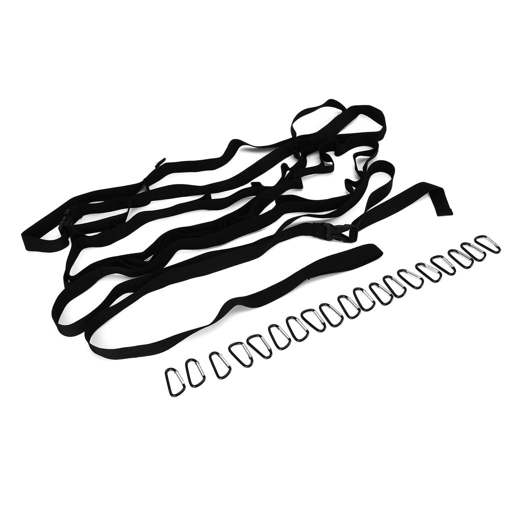 Outdoor Camping Lanyard Hänger mit 19 Schlaufen Campingplatz Aufbewahrungsgurt zum Aufhängen von Campingausrüstung