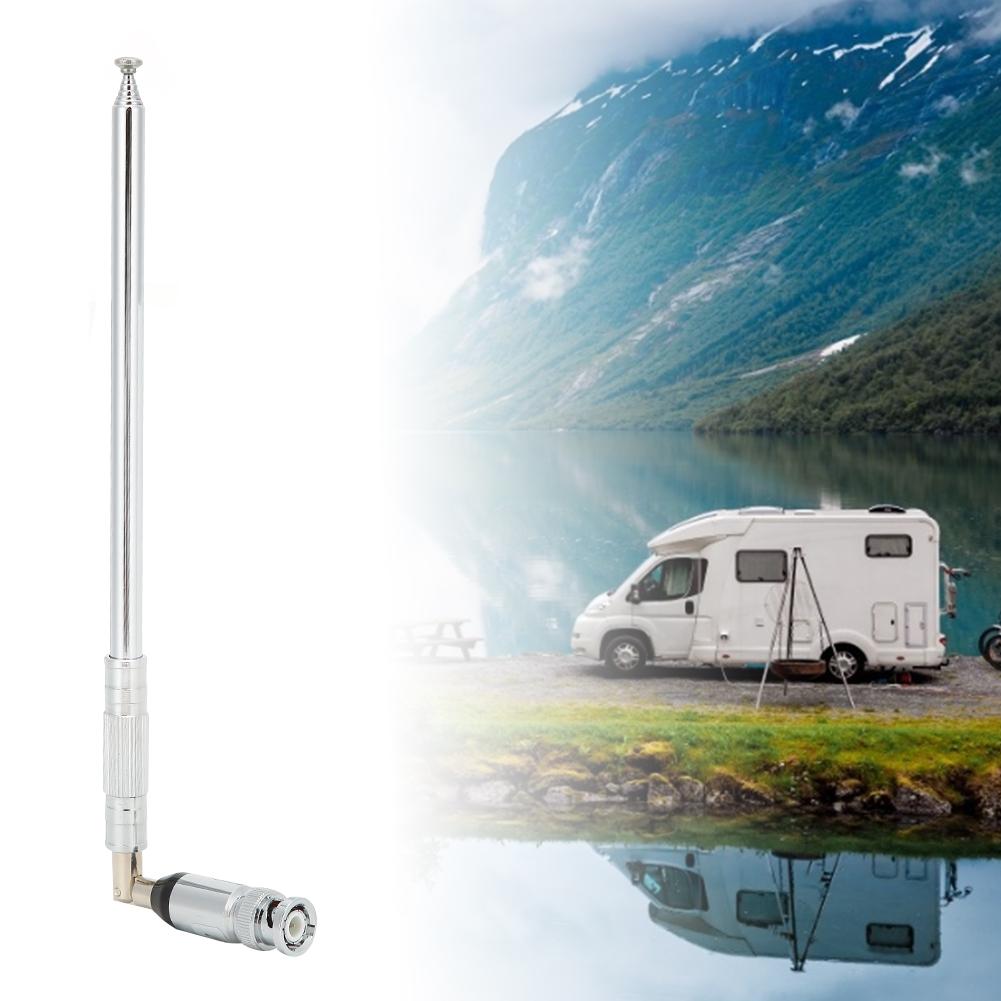 VHF UHF118‑136 Car Antenna Aerial Frequency Range Long Rod Bendable BNC Interface