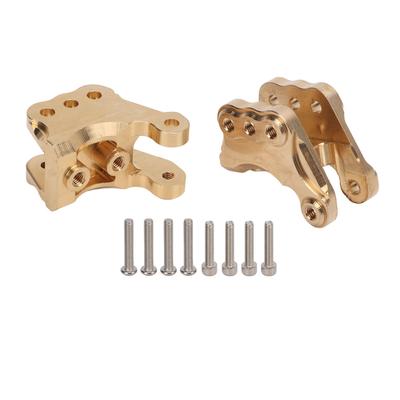 2pcs Front Axle Mount Brass Upgrade Replacement RC Tie Rod Mount with Screws for Axial RBX10 Ryft