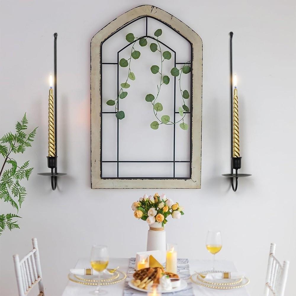 L-Shape Candlestick Holder Minimalism Metal Candle Sconce Party Prop Candle Stand  Wedding Party