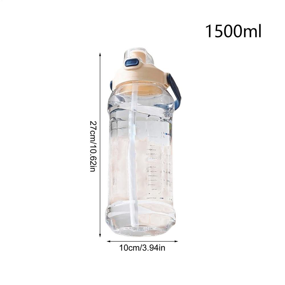 Sport Bottles Leakproof Water Bottle 1.5L Portable Drinking Accessory Leak-Proof Cup For Work Cycling Traveling Camping Outdoor